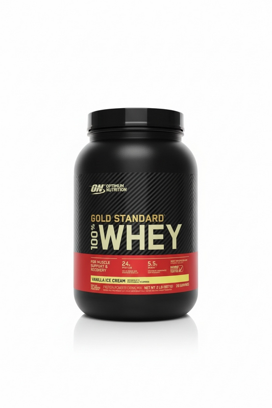 Optimum Nutrition Gold Standard 100% Whey – Proteína de suero para soporte y recuperación muscular